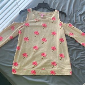 EUC Lilly Pulitzer Cold Shoulder Top